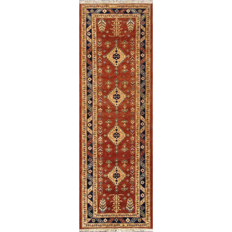 Kazak Handmade Wool Oriental Area Rug