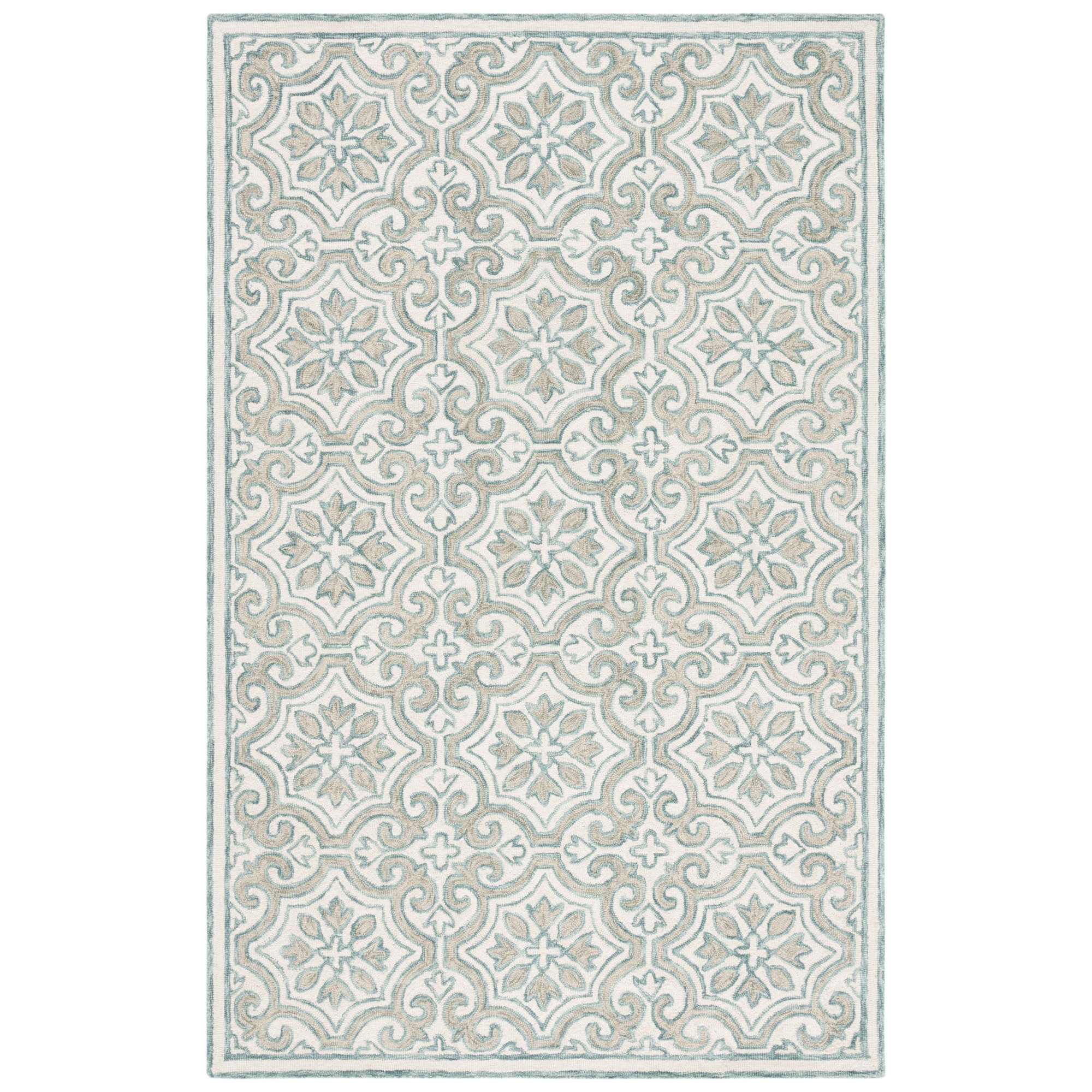Lauren Ralph Lauren Hand Tufted Wool & Cotton Damask Rug, Rectangle 6' x 9'