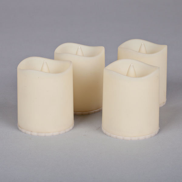 Ensemble De 4 Bougies Sans Flamme