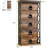Industrial 5-tier Bookcase With X-side Patterns, 34kg/shelf Capacity