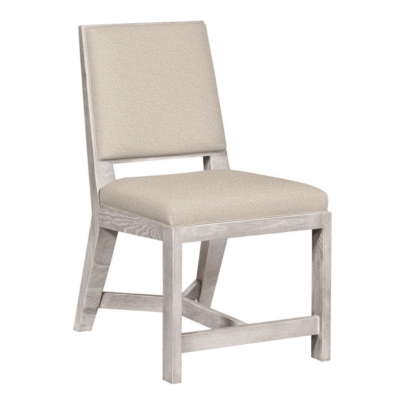 Thom Filicia Home Upholstered Back Side Chair, Nadia Steam, Dove Gray