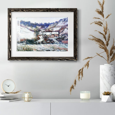 «Snow Effect At Falaise», 1886, reproduction d'art sur papier