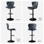 Tabourets de bar réglables à hauteur de comptoir pivotant, tabourets imperméables en similicuir avec repose-pieds Metel, ensemble de 2-815392726