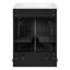 Meuble-lavabo 24 po avec lavabo en céramique intégré, armoire de salle de bain avec 2 portes, 1 tiroir basculant et meuble-lavabo simple pour salle de bain de petite et moyenne taille-1727338165