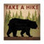 «Take a Hike Black Bear» par Ryan Fowler, reproduction d'art graphique sur toile-31879164