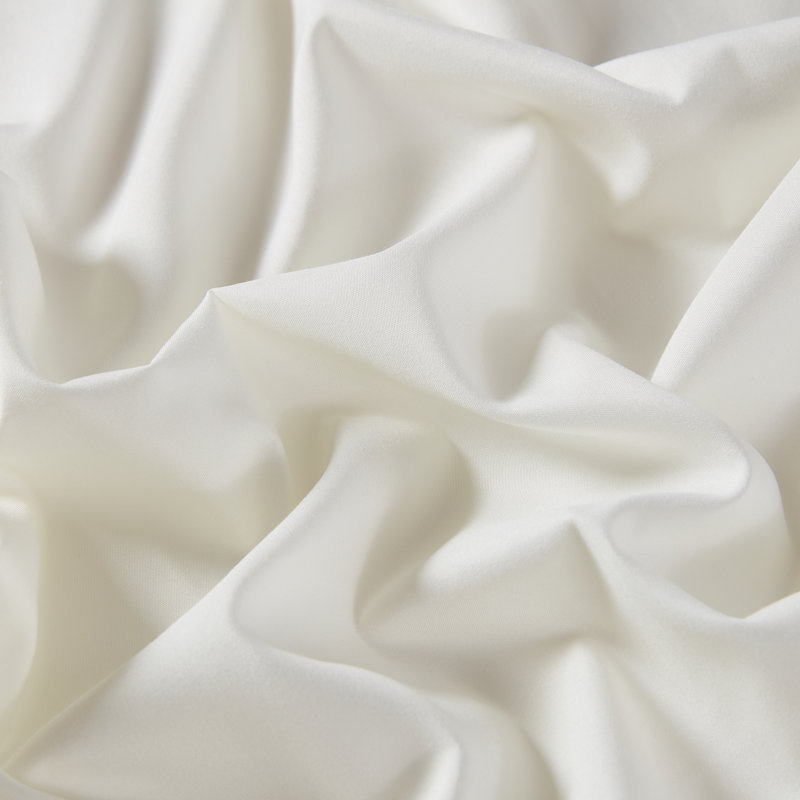 Microfiber Percale Sheet Set, King Sheet Set + Fitted Sheet + 2 Pillowcases, Ivory
