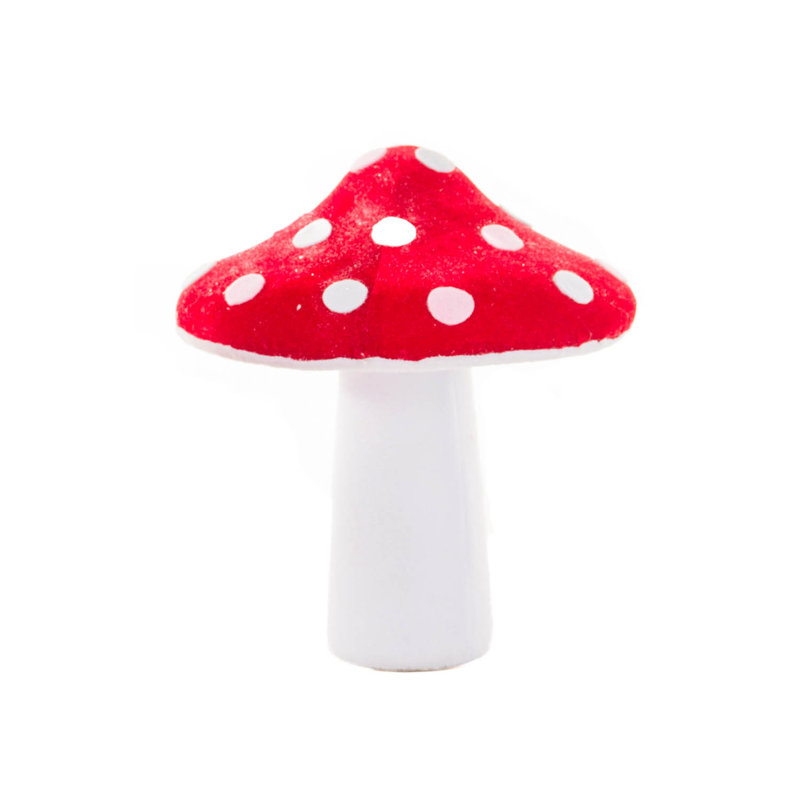 Champignon blanc légèrement scintillant, Rouge / blanc