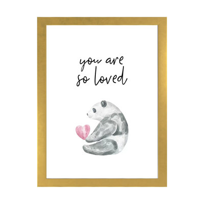 You Are So Loved Panda - impression d'art graphique
