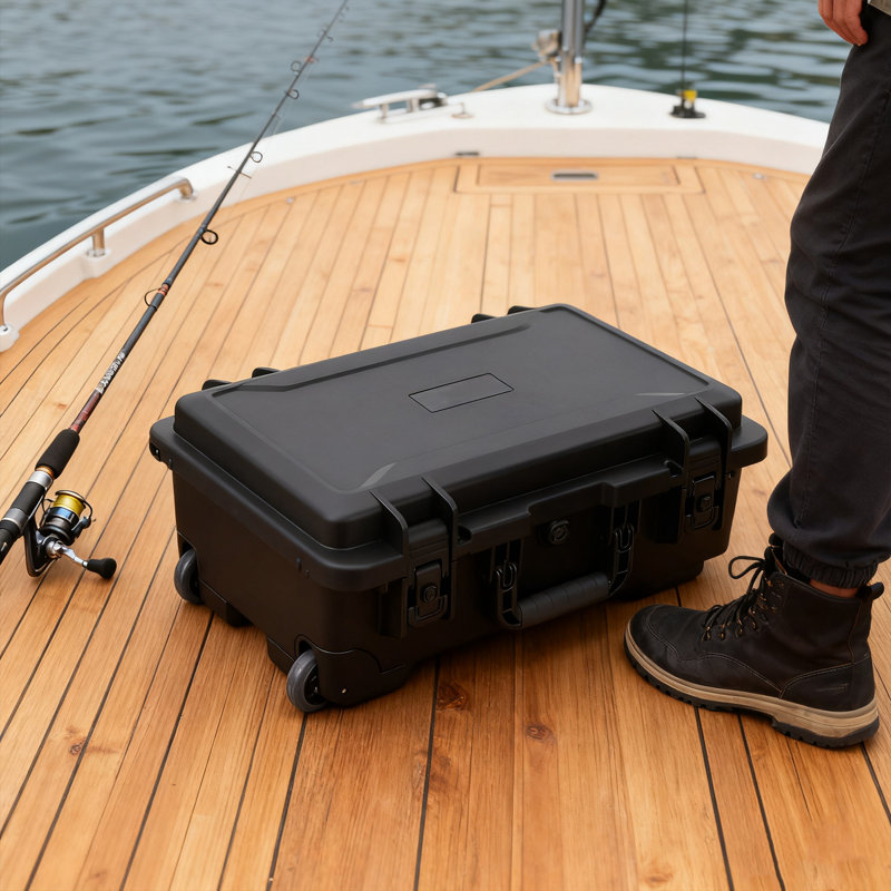 Étui rigide imperméable pour appareil photo et électronique, étui pour équipement portable antichoc IP67 avec mousse Pick & Pluck personnalisable, approuvé par la compagnie aérienne, boîte de rangement verrouillable robuste, pour appareil photo, drone