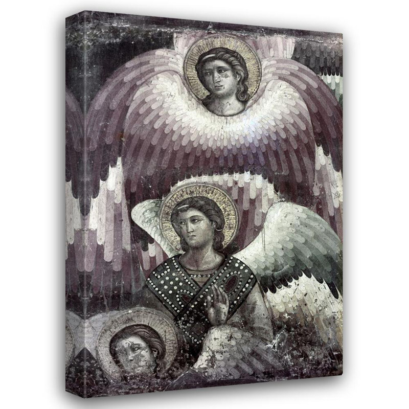 Art Lark Manor Cavallini, toile tendue de la galerie Pietro, Archangel Seraphim, H 40 po x l 28 po