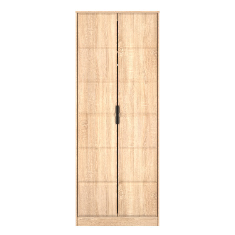 Taelee Manufactured Wood Wardrobe, Oak