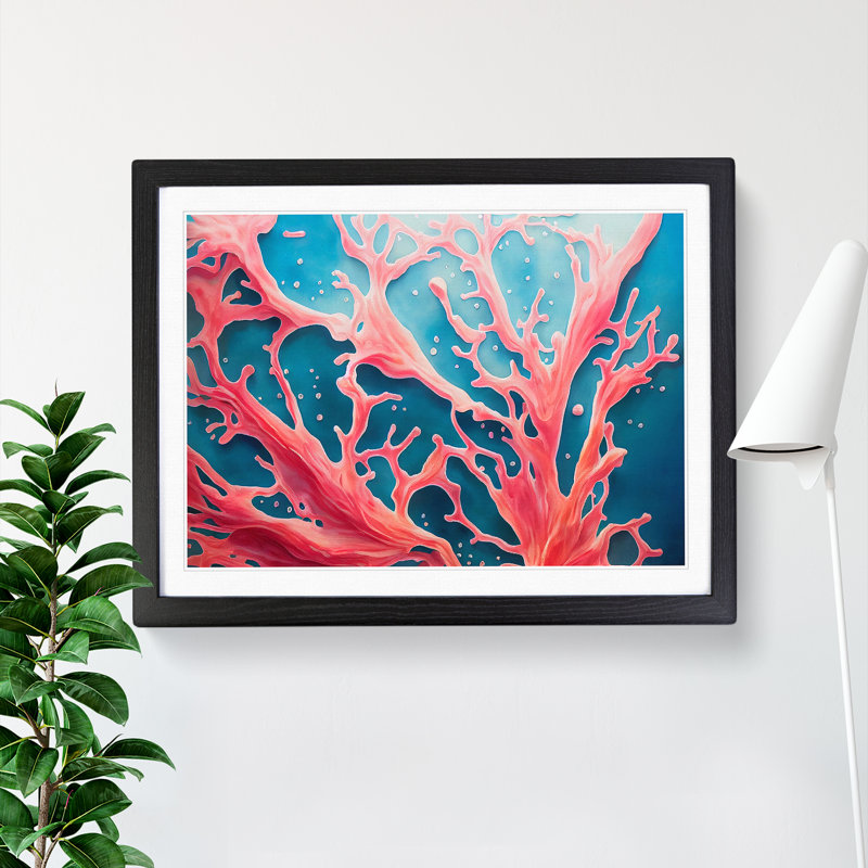 Coral Reef Vol.2 - Framed Print, Black, 46cm H x 64cm W x 2cm D
