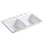 Deerfield 33" x 22" Undermount Kitchen Sink with 5 Holes Oversized Drilling-2146676995