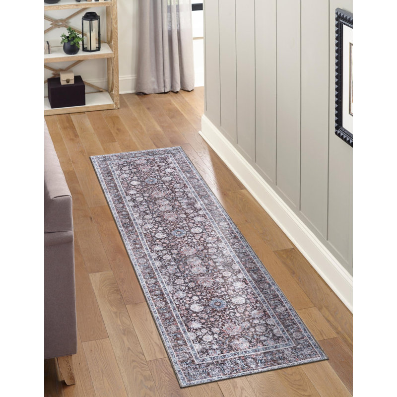 Tapis Samarth Thorine, Brun, Tapis de couloir 2 pi 7 po x 10 pi