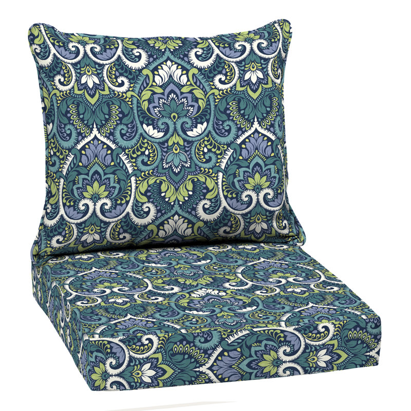 ARDEN Outdoor Lounge Chair Cushion, Blue, 21" W x 38" D