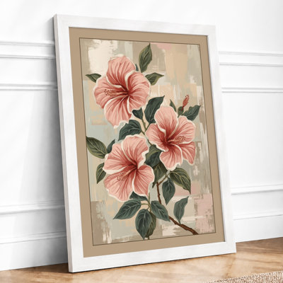 Hibiscus Bloom Botanical - Framed Print