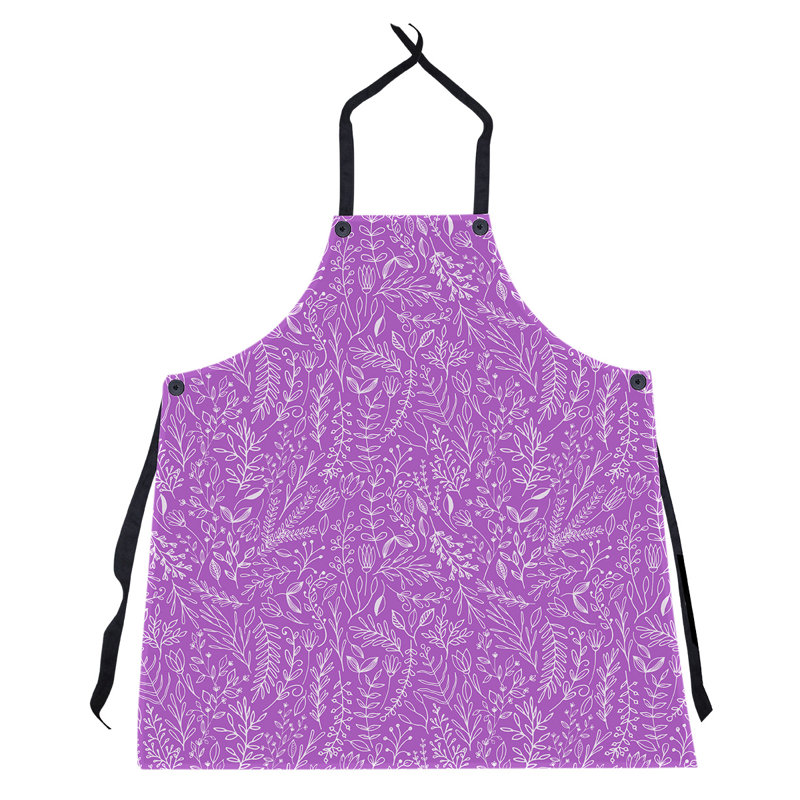 Tablier à motif floral ditsy, Violet