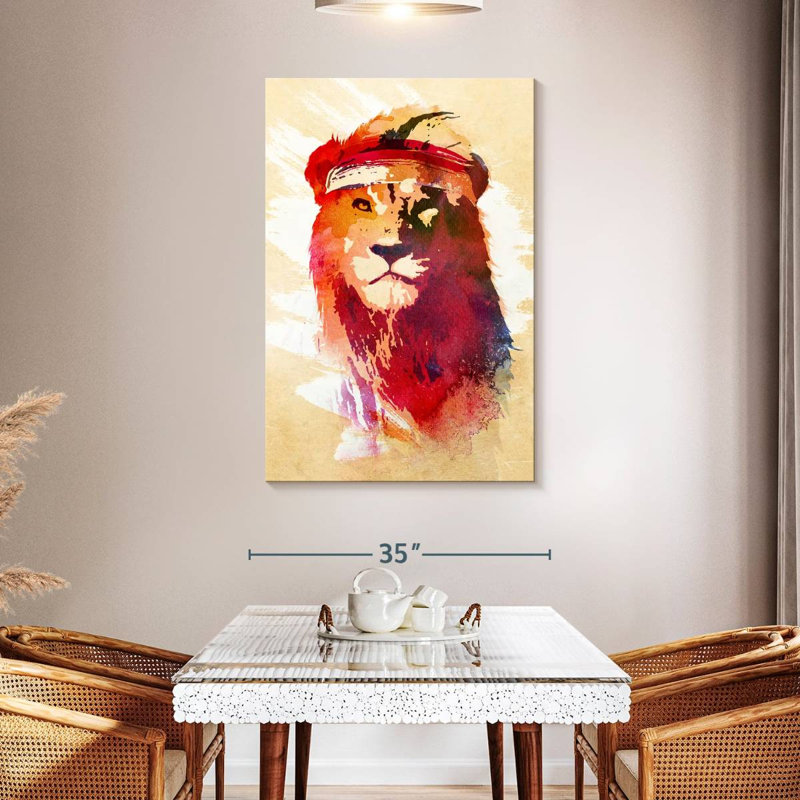 Brampt Gym Lion, 48" H x 32" W