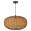 Luminaire suspendu simple en rotin 1 lumière réglable-1017004786