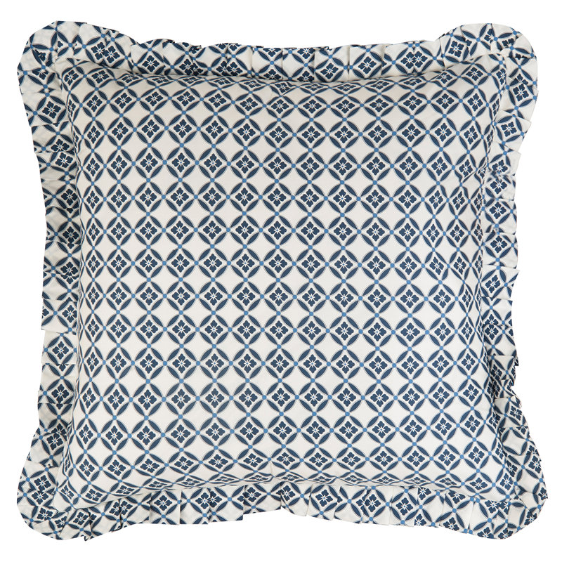 Blue 100% Cotton Piece Sham