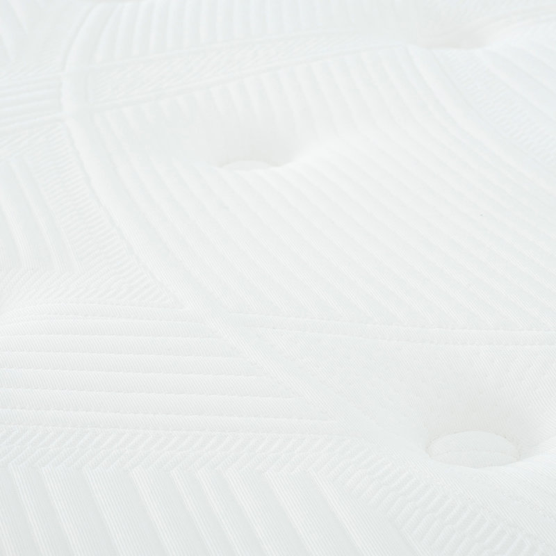Matelas simple 12 po, mousse viscoélastique gélifiée Euro Top, relief, barrière en rayonne po Grand matelas, mousse blanche / grise avec plusieurs couches pour un sommeil réparateur, soutien ciblé à ressorts ensachés