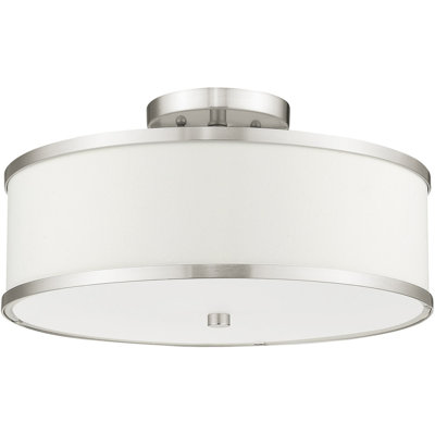 Ener Fabric Semi Flush Mount