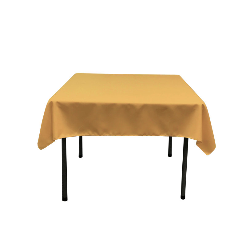 Nappe de couleur unie carrée - Basics by Wayfair ™, Doré, Carré de 52 po