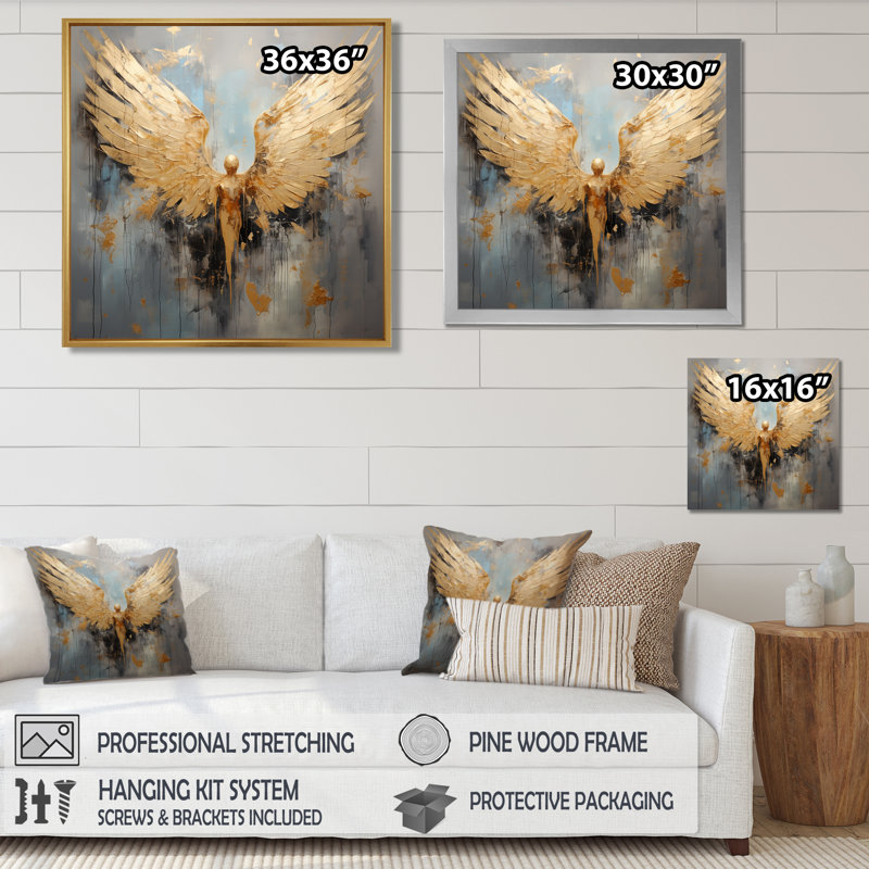 «Angel Angel Radiance», H 36 po x l 36 po, Toile tendue