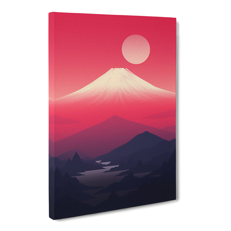 Mount Fuji Minimalism - No Frame Print, 60cm H x 40cm W x 3cm D