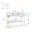 Bureau d'écriture compact 47 pouces avec rangement et moniteur