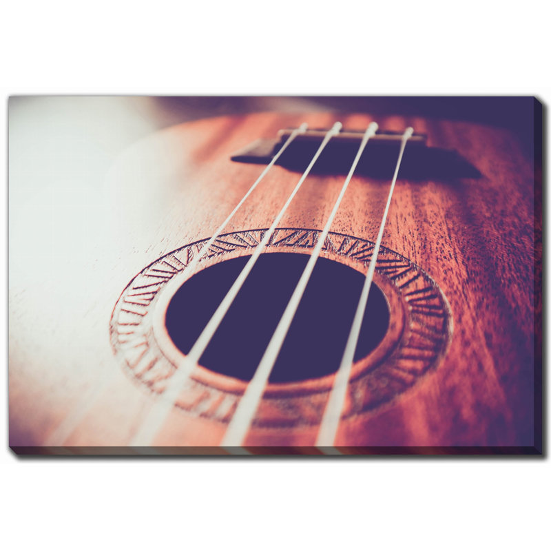 Art sur toile de guitare, H 16 po x l 20 po