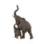 Figurine Bertaux trompette mère et bébé éléphant d'Afrique