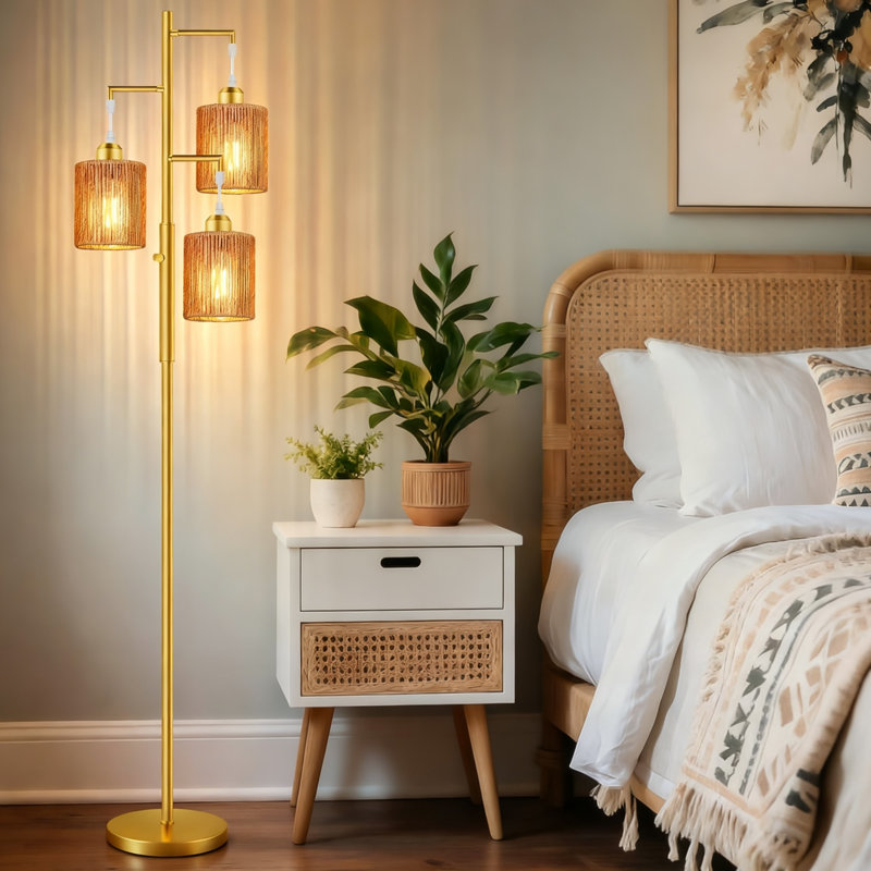 Lampe sur pied Boho