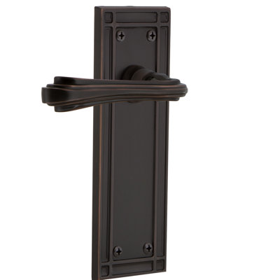 Mission Plate Privacy (Bed & Bath) with Fleur Lever