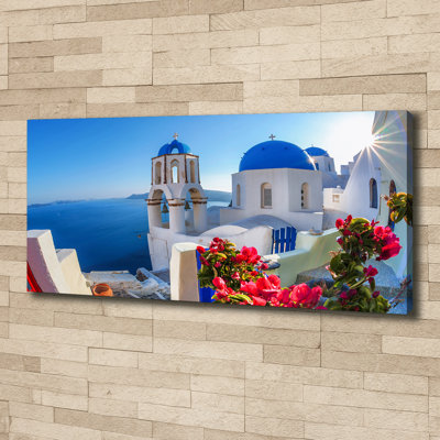 Santorini Greece - Wrapped Canvas Print