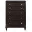 Commode 5 tiroirs Brun Niguel