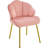 Velvet Accent Chair Vanity Makeup Chairs-1628312059