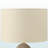 Camino Table Lamp with Beige Shade in Brown Resin, 27.86'' H X 15.84'' W X 15.84'' D