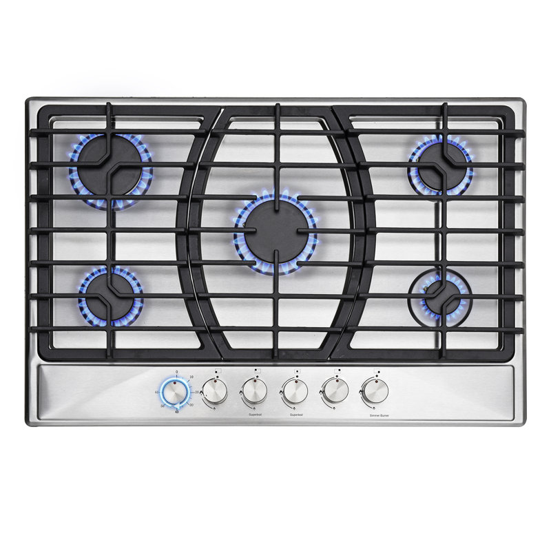 Plaque de cuisson au gaz 30 po avec 5 brûleurs
