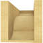 Cèdre Bryant, grain de bois brut TimberThane Corbel, apprêté brun clair-88289345