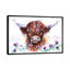 Highland Cow Among The Thistles by BebesArts - Wrapped Canvas Painting-2021534192-2070817053