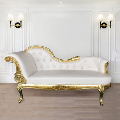 Bovee Faux Leather Chaise Lounge