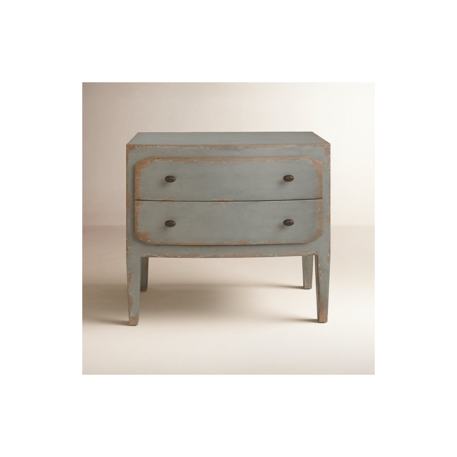 Chamberlain 2 - Drawer Nightstand, Speckled Gray