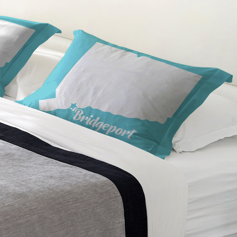 Pink/Purple/Yellow/Gray/Teal/Black/Blue/Green/Violet/Orange/Red Polyester Microfiber Piece Sham, King, Polyester, Teal