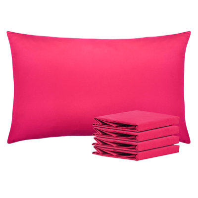  Ensemble de 4 taies d'oreiller grand format, 4 housses de fermeture en microfibre brossée 1800, ultra-douce, infroissable et résistante à la décoloration, lavable à la machine, 20 po x 30 po