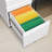 3-drawer Mobile Filing Cabinet With Lock, Legal/letter Sized Office Storage Filing Cabinet, Metal Filing Cabinet,suitable For Offices And Study Rooms-280902149