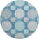 Premium Machine Washable Prisco Teal Rug
