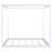 King Size Canopy Platform Bed With Support Legs
