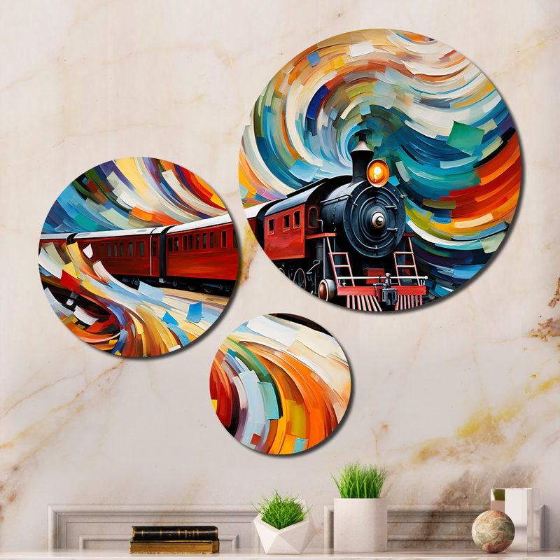 Ensemble de 3 décorations murales en métal