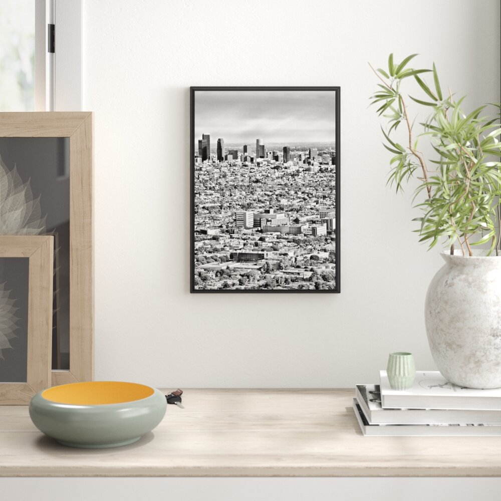 Gerahmtes Wandbild Los Angeles City Skyline